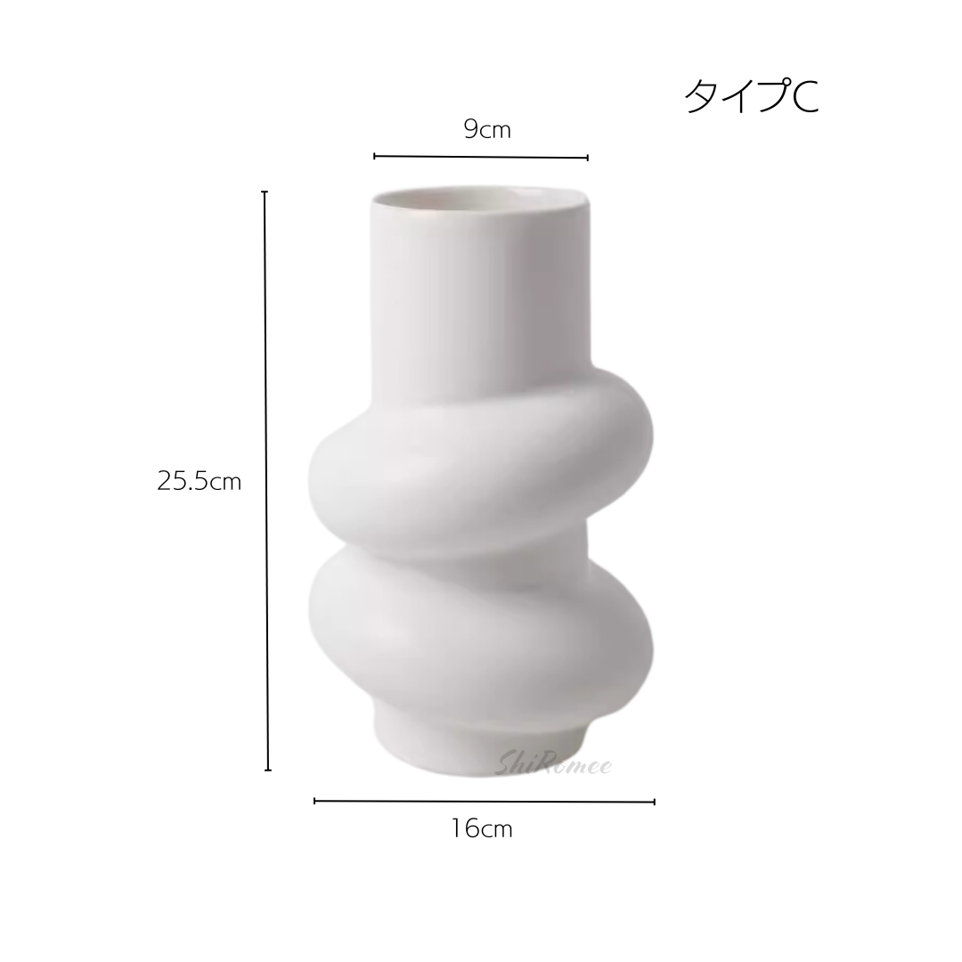 サークルスタッキングフラワーベース